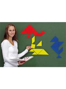 Tangram magnétique, lot de 3