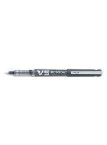 Stylo roller pointe aiguille Pilot V5, écriture 0,3 mm, noir