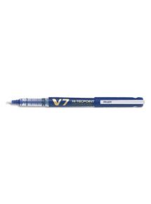 Stylo roller pointe aiguille Pilot V7, écriture 0,7 mm, bleu