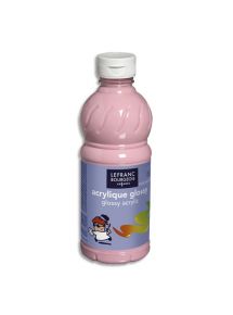 Peinture acrylique Glossy, flacon de 500ml, rose bonbon