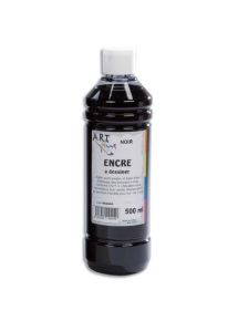 Encre à dessiner, flacon de 500ml, noir