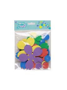 Maxi fleurs en feutrine, couleurs assorties, sachet de 10