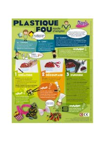 Plastique fou coloris assortis format 21x29,7cm, pochette de 30 feuilles