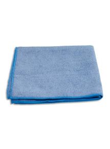 Lavette bleue microfibre éco, dimensions 40x40cm, sachet de 10