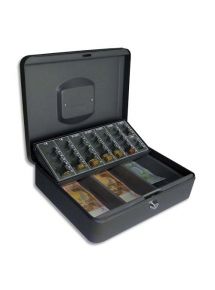 Coffret à monnaie et billets,  compartiment 3 billets