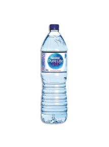 Bouteille plastique d'eau 1,5 litre Pure Life minérale plate