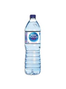 Bouteille plastique d'eau 1,5 litre Pure Life minérale plate