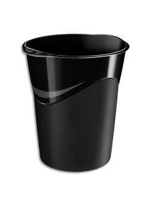 Corbeille à papier pleine 16 litres noir