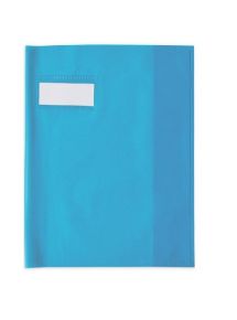 Protège-cahier  21x29,7cm, plastique éco, turquoise