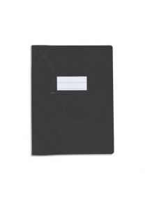 Protège-cahier  21x29,7cm, plastique éco, noir