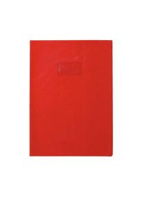 Protège-cahier  21x29,7cm, plastique éco, rouge