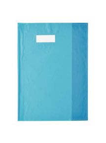 Protège-cahier 24x32cm, plastique éco, turquoise