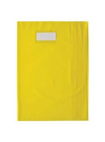 Protège-cahier 24x32cm, plastique éco, jaune
