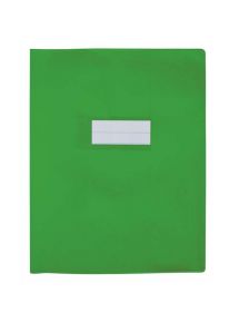 Protège-cahier 24x32cm, plastique éco, vert