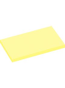 Lot de 12 blocs de 100 feuilles de notes repositionnables 75 x 125 mm coloris jaune pastel