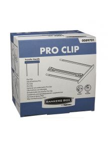 Boîte de 50 clips pour archivage, poignée de transfert, bleu