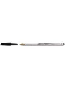 Stylo bille Cristal stylus Bic avec embout stylet écran tactile, noir