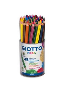 Crayon de couleur Mega, gros module, pot de 48