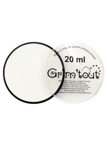 Galet de 20 ml de maquillage aquarellable GRIM'TOUT coloris blanc