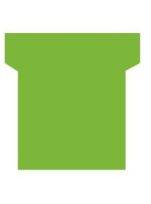 Paquet de 100 fiches planning indice 2 vert