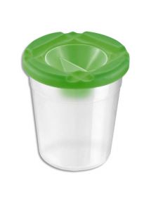 Pot anti-verse en plastique transparent avec bouchon de fermeture