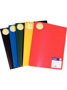 Protège-documents polypro 21x29,7cm, 40 pochettes, assortis