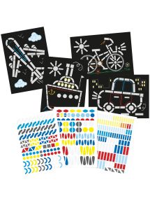 Atelier gommettes transports
