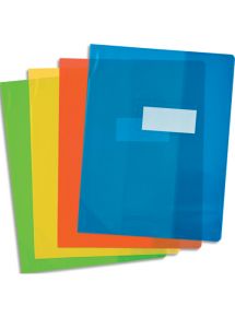 Protège-cahier 21x29,7cm, plastique Strong line, couleurs assorties