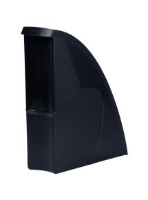 Porte-revues pour format A4, dos 7,5cm, noir