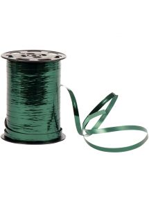 Bobine de 250m de longueur sur 7 mm de largeur de bolduc lisse coloris vert empire