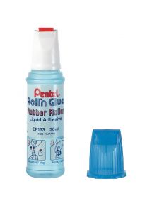 Colle translucide bleutée, flacon roulette de 30ml