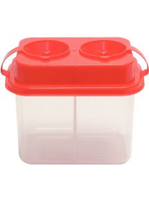 Pot de nettoyage double pour pinceaux