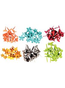 Boîte de 120 attaches parisiennes 10mm assorties