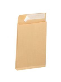Paquet de 50 pochettes kraft armé 260x330mm soufflet 30mm bande siliconée
