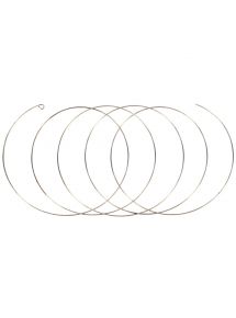 Sachet de 10 bracelets fil mémoire, 5 spirales diamètre 7 cm