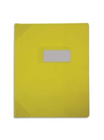 Protège-cahier 17x22cm, plastique Strong line, jaune