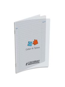 Cahier de liaison 17x22cm, 48p, couverture polypro