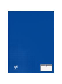 Protège-documents MEMPHIS 10 pochettes fixes 20 vues coloris bleu