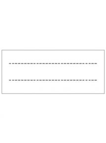 Paquet de 100 étiquettes pour protège-cahiers, format 2,5 x 6 cm