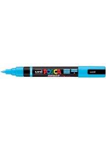 Marqueur Posca pointe moyenne Brush bleu clair