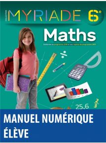 Myriade Maths 6e (édition 2021) - Licence élève
