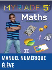 Myriade Maths 5e (édition 2021) - Licence élève
