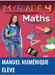 Myriade Maths 4e (édition 2021) - Licence élève