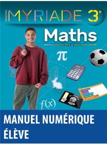 Myriade Maths 3e (édition 2021) - Licence élève