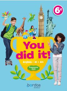 You did it! - Anglais 6e - 2025 - Manuel numérique - Licence 5 ans non adoptant