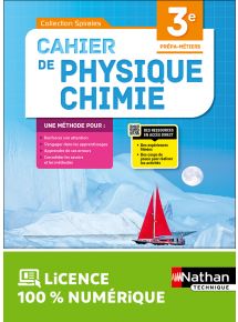 Cahier de Physique-Chimie - 3e Prépa-Métiers - Coll. Spirales - Ed. 2022