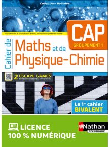 Cahier de Maths et de Physique-Chimie - CAP - Groupement 1 - Coll. Spirales - Ed. 2023