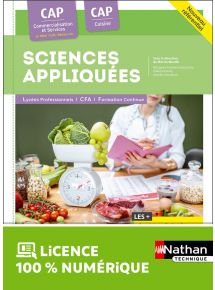 Sciences appliquées - CAP Cuisine et CAP Commercialisation et Services en HCR - Ed. 2024