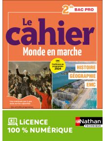 Le cahier Histoire-Géographie-EMC ? 2de Bac Pro - Coll. Monde en marche - la méthode pas à pas pour réussir - Ed. 2025