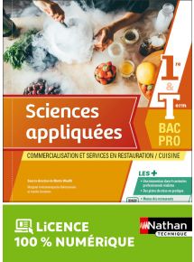 Sciences appliquées - 1re/Term Bac Pro Cuisine/CSR - Ed. 2022
